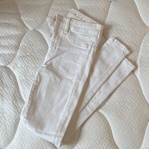American Eagle Outfitters White Skinny High-Rise Jeans